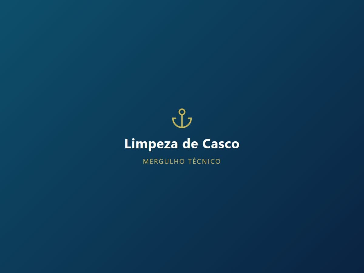 Limpeza de casco com mergulho — imagem 1 de 1